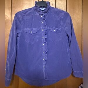 Sundance Violet Ruffled Blouse